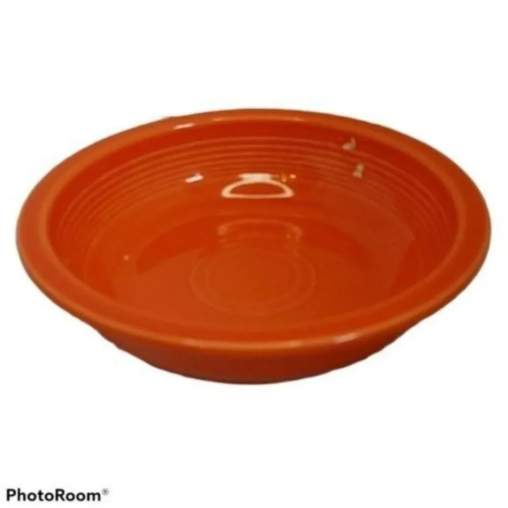 Fiestaware Fiesta Bowl Large CLASSIC RIM Dish Poppy Orange CONTAINER CERAMIC